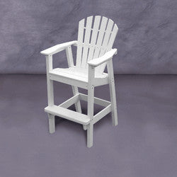 Seaside Casual Adirondack Shellback Bar Chair