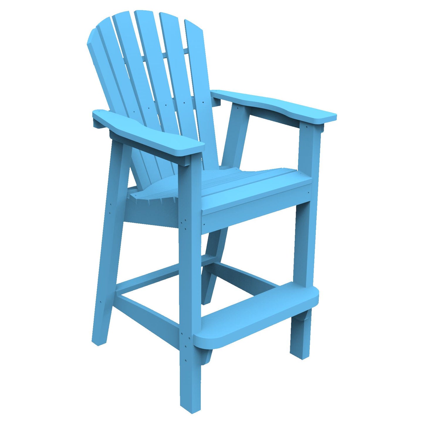 Seaside Casual Adirondack Shellback Bar Chair