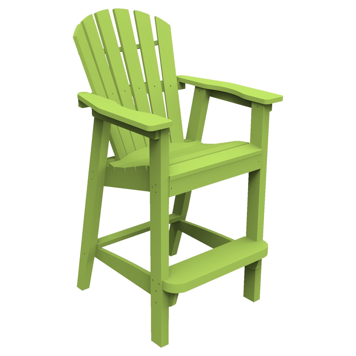 Seaside Casual Adirondack Shellback Bar Chair