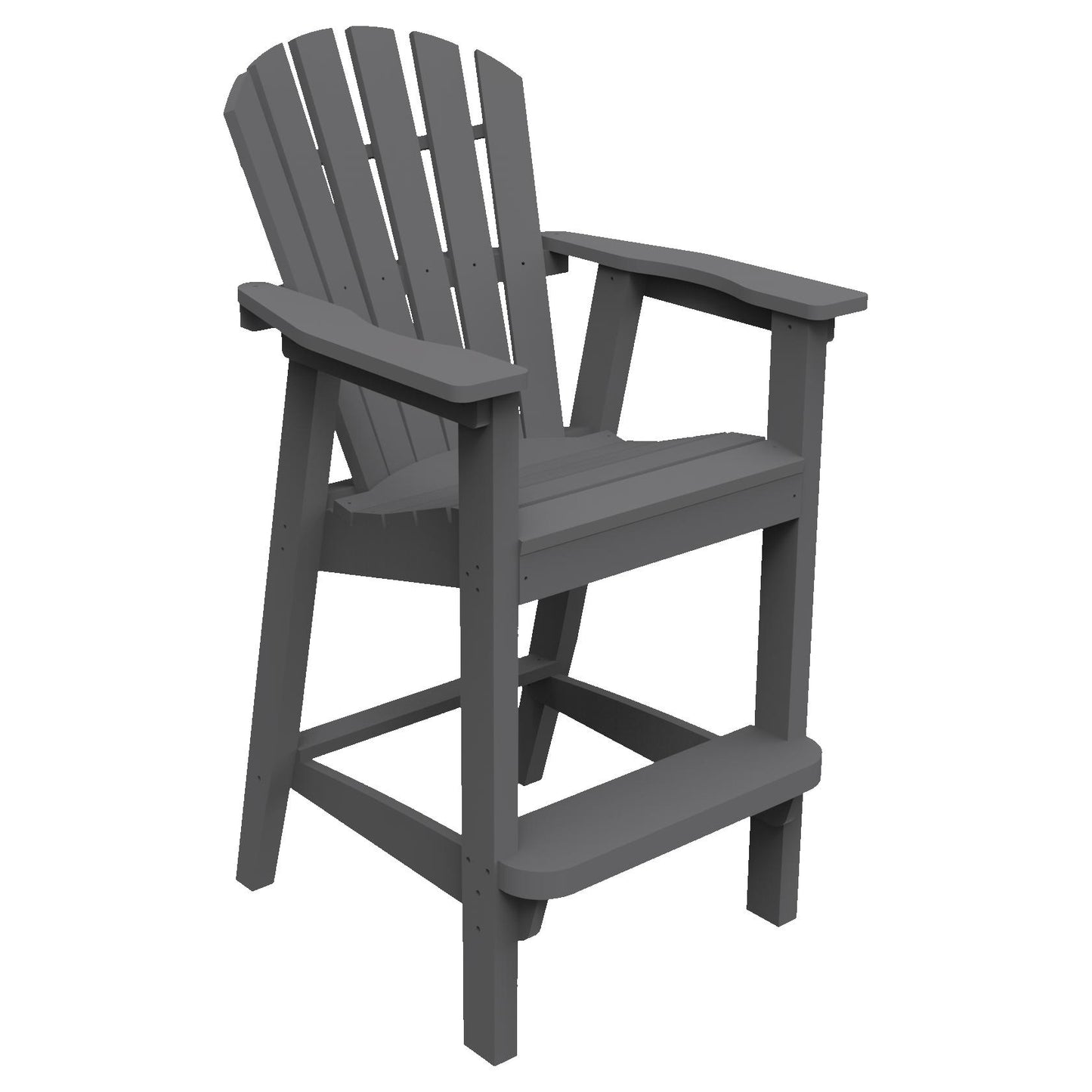 Seaside Casual Adirondack Shellback Bar Chair